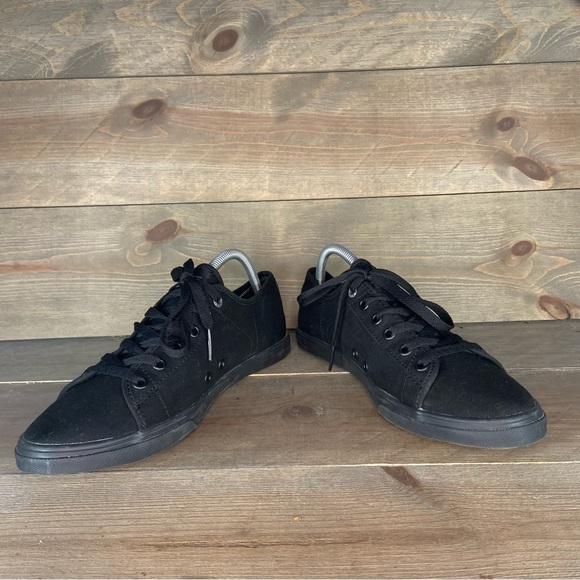 Vans Atwood womens size 9.5 shoes black canvas low top skate sneakers - Picture 3 of 8